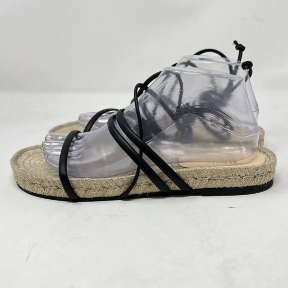 NWOT Alohas Rayna Leather Sandal Women's 40 US 9.5 Espadrille Lace Up Sandals - Picture 3 of 10
